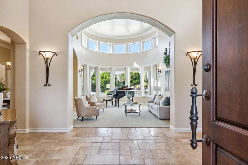 Elegant Entry with Light-Filled Room