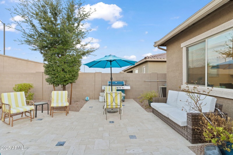 Travertine Patio