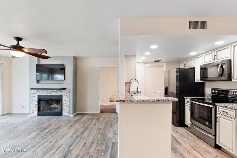 Living and Kitchen from Dining