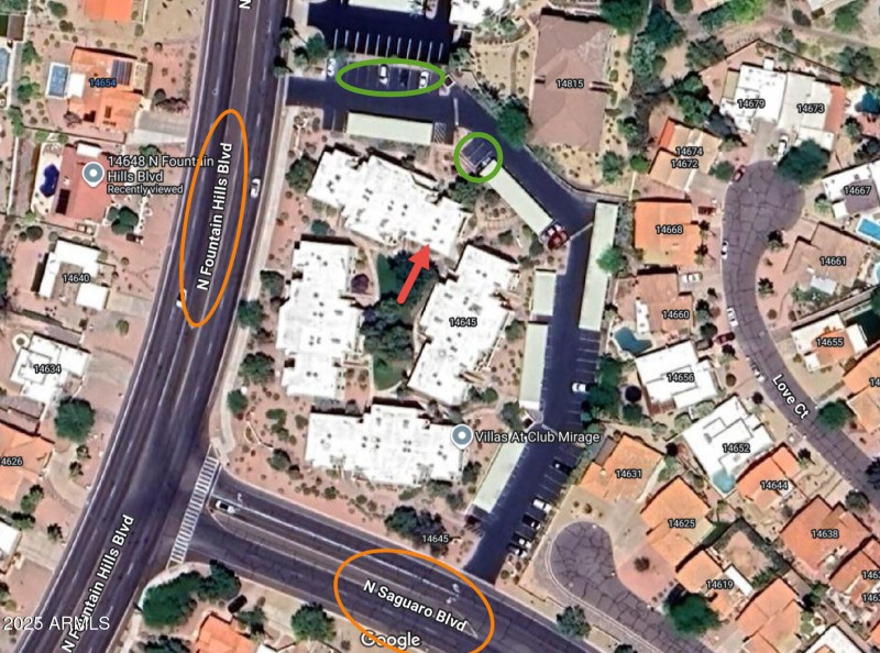 Parking Instructions fountain hills blvd