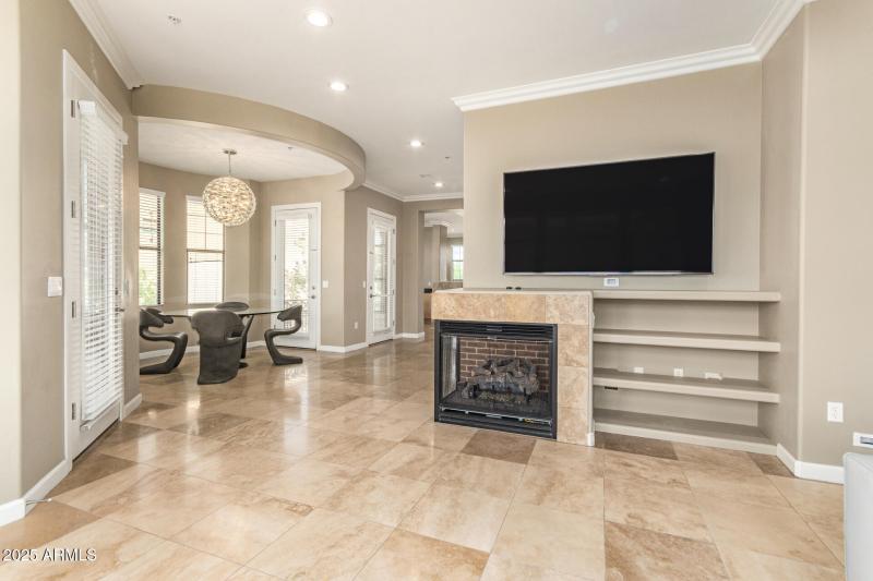 Family Room view to Dining Room