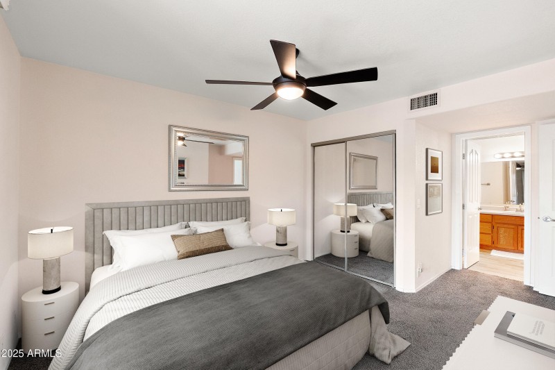 Virtual Staged Bedroom