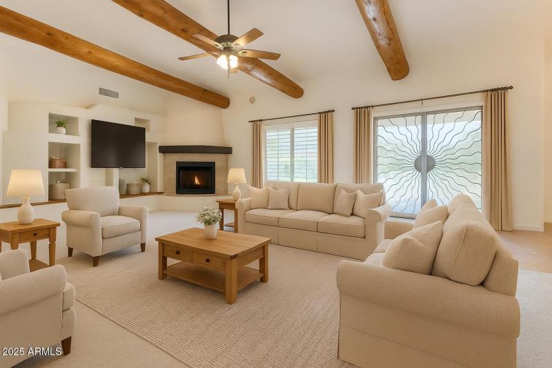 Virtually Staged Living Room