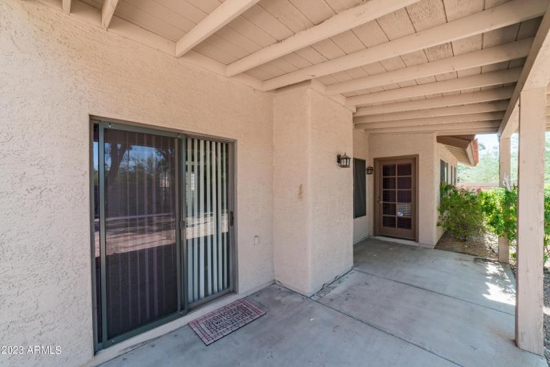 Shaded Rear Patio