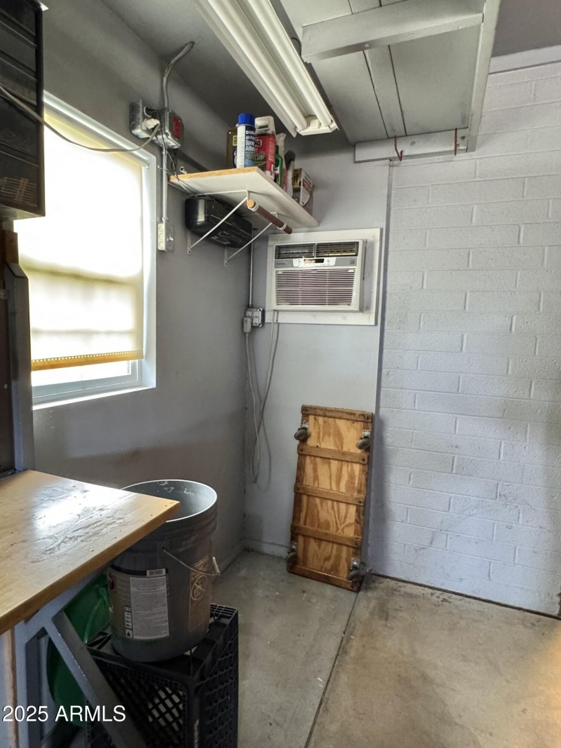 A/C Unit in garage