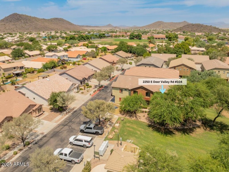 Aerial - nearby parking