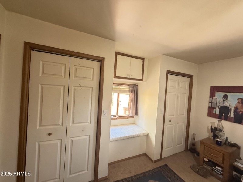 2 closets in main bedroom