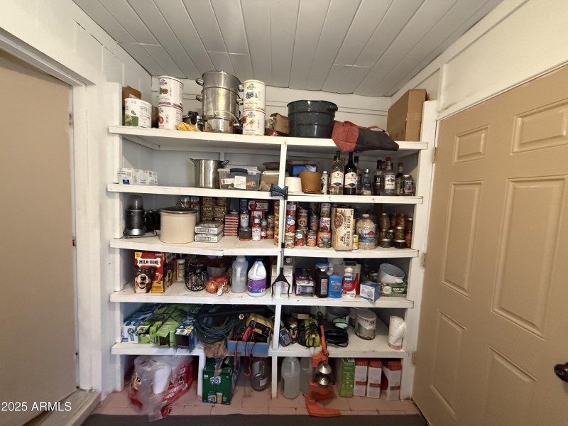 Huge shelves in laundry room