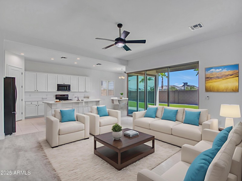 Living Room Virtually Staged