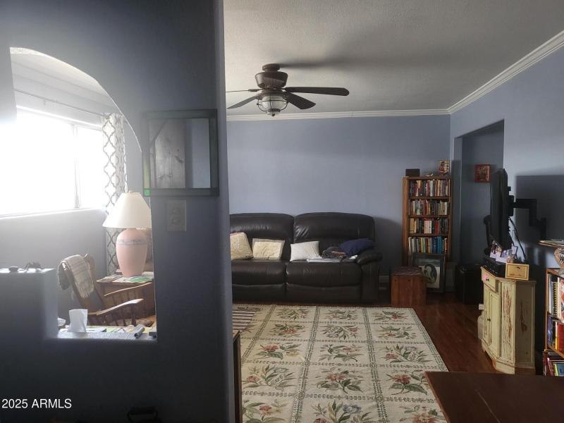 TEXTURED CEILING & CROWN MOULDING