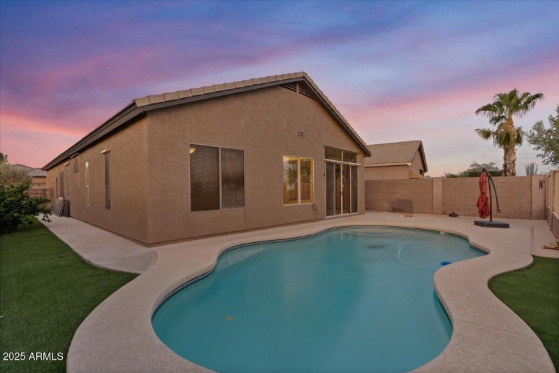 47-Back of home twilight