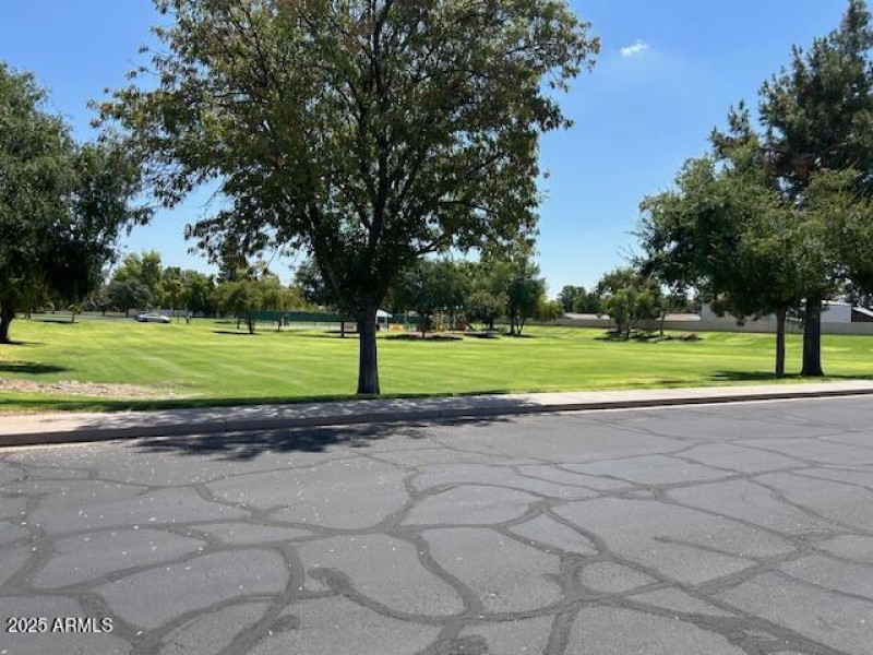 Park scross the street