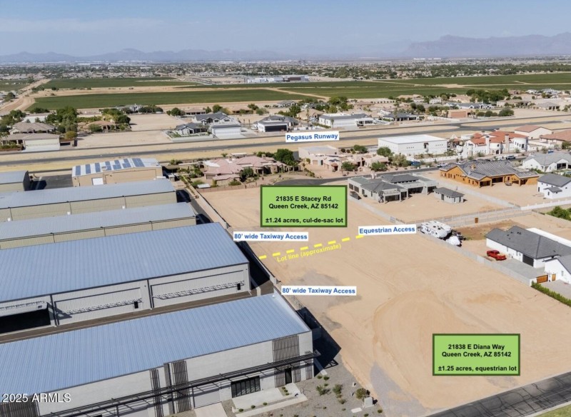 residential lots aerial north