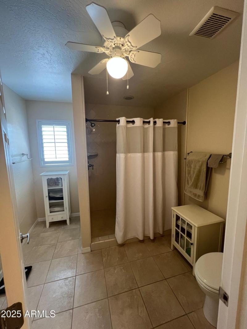 Spacious Shower & Commode Room