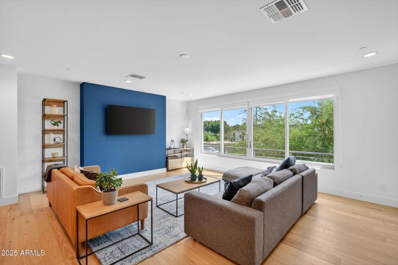 Solid Hickory Wood Floors Throughout