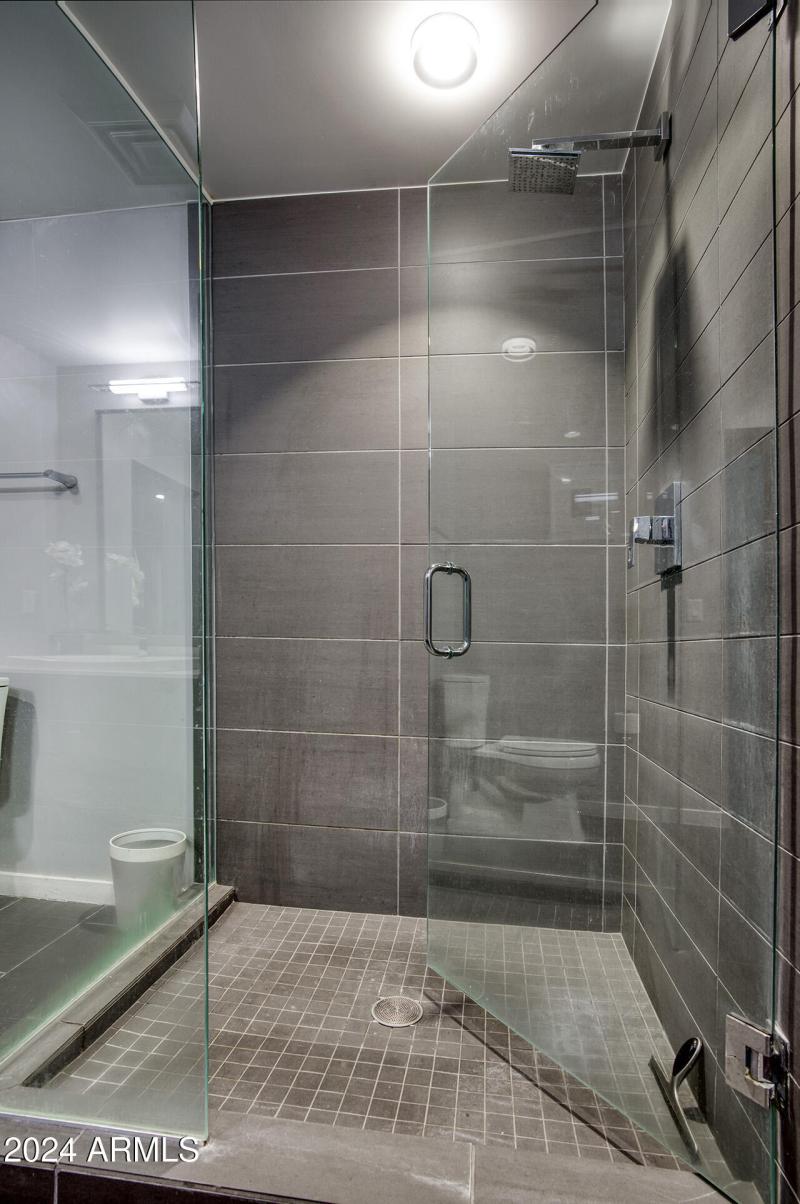 Huge walk-in shower.
