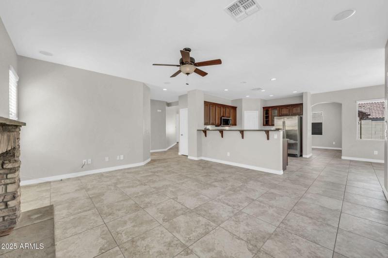 Large Great room open to Kitchen