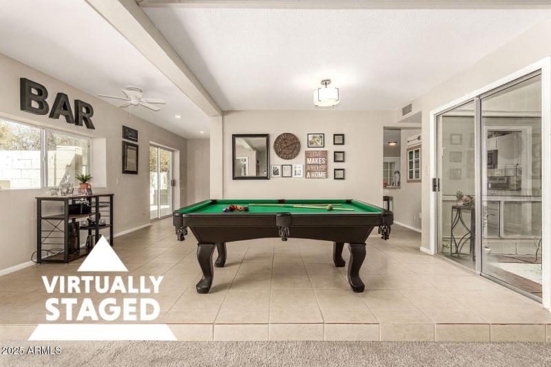 Pool Table Virtual Staging