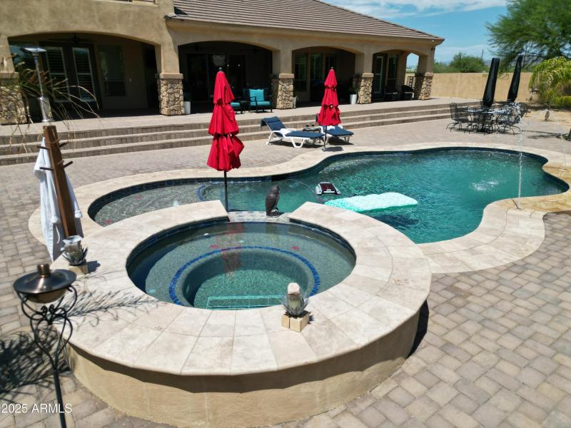 Spa and Covered Patio