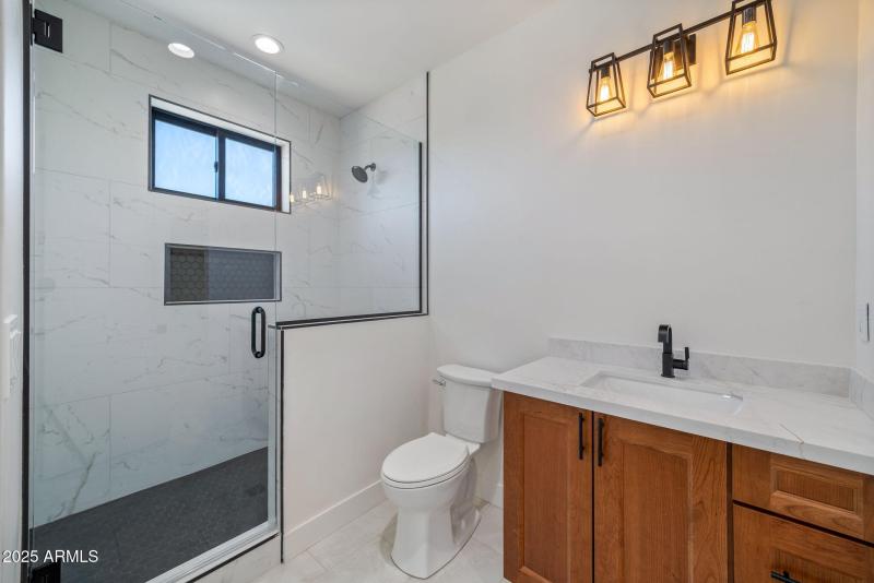 Bedroom #2 Bathroom Vanity and shower