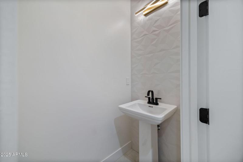 Half bath in hallway