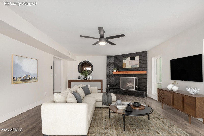 Family Room, Staged