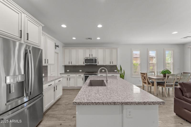 Large kitchen island