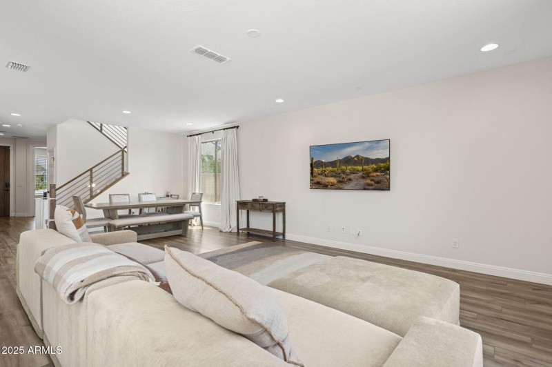 Living Room Area Open to Dining Area