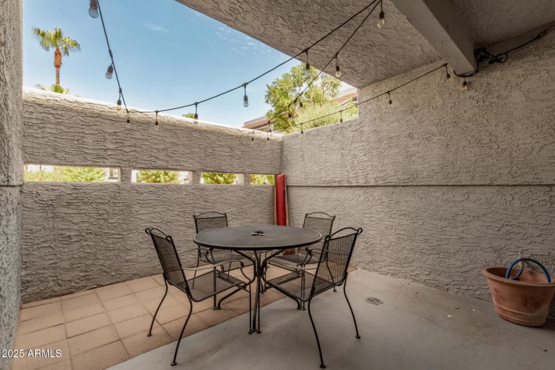 covered and lighted patio