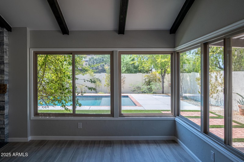 Kitchen w/ Pool Views