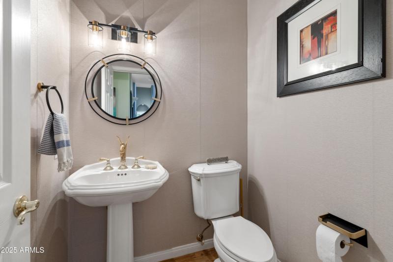 Main level powder room