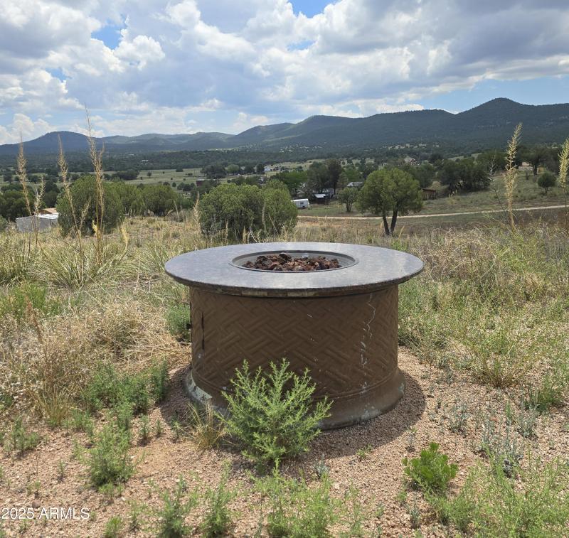 View to S with portable Fire Pit