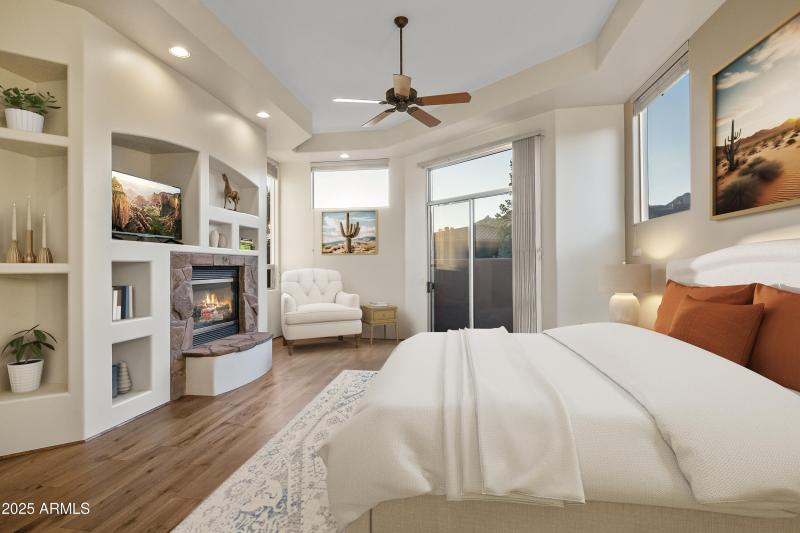 Primary Bedroom - Staged Furniture