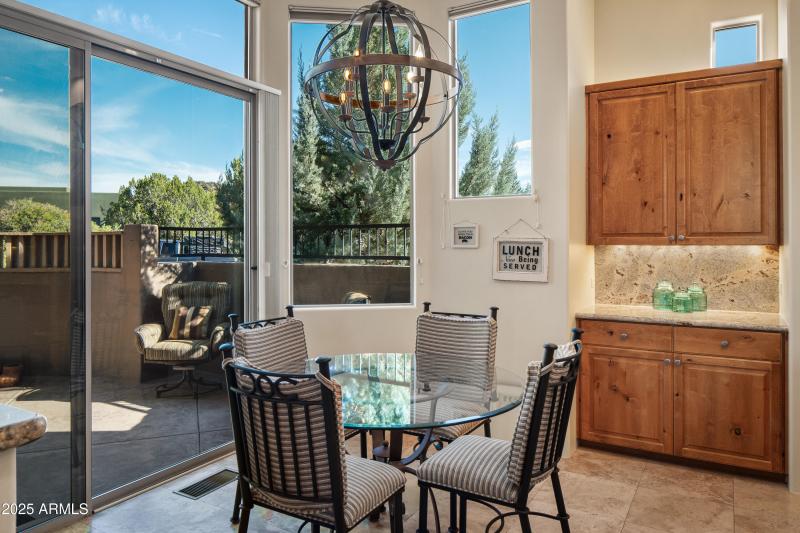 Outdoor Patio Off Kitchen With BBQ