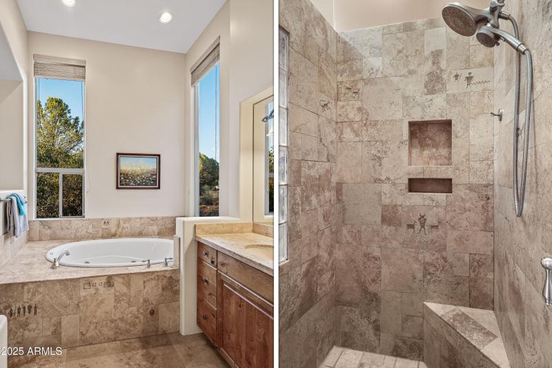 PRIMARY BATH TUB AND SHOWER