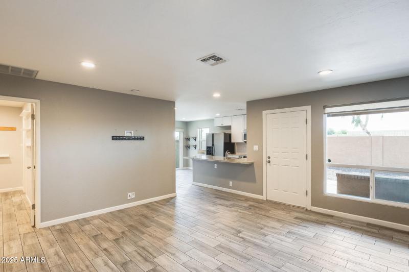 View of kitchen from the Living Room