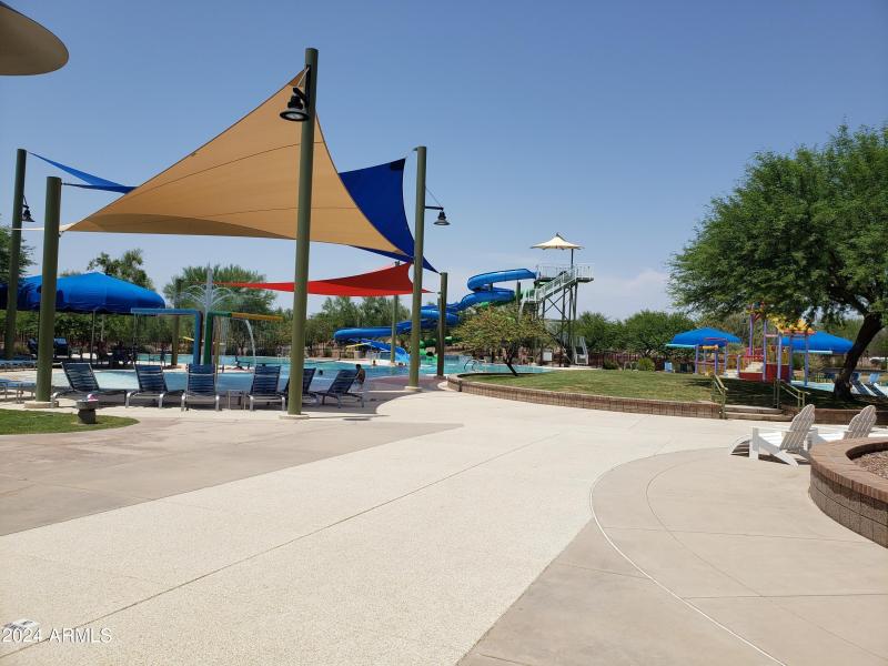 Childrens Play Pool, Splash Pad, Slides