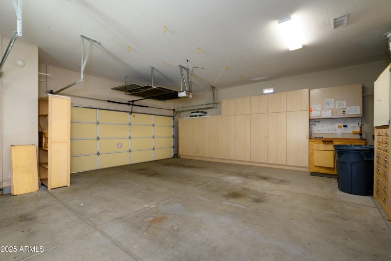 2 Car Extended Garage W Cabinets