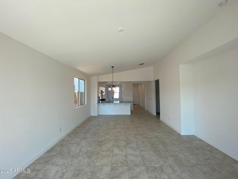 Family room-Kitchen view
