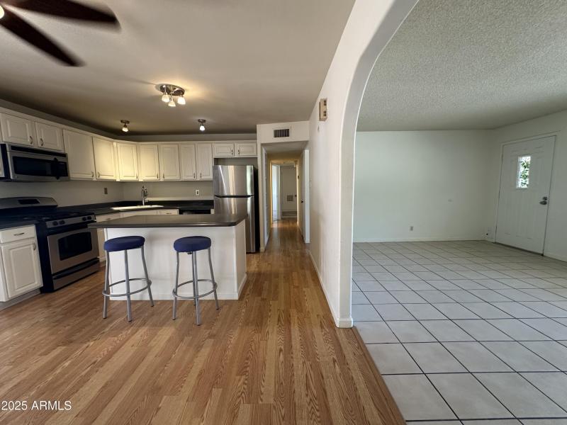 Kitchen/Dining & Living Room