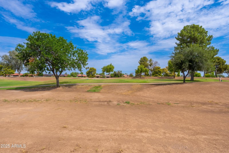 Backyard Golf Course View