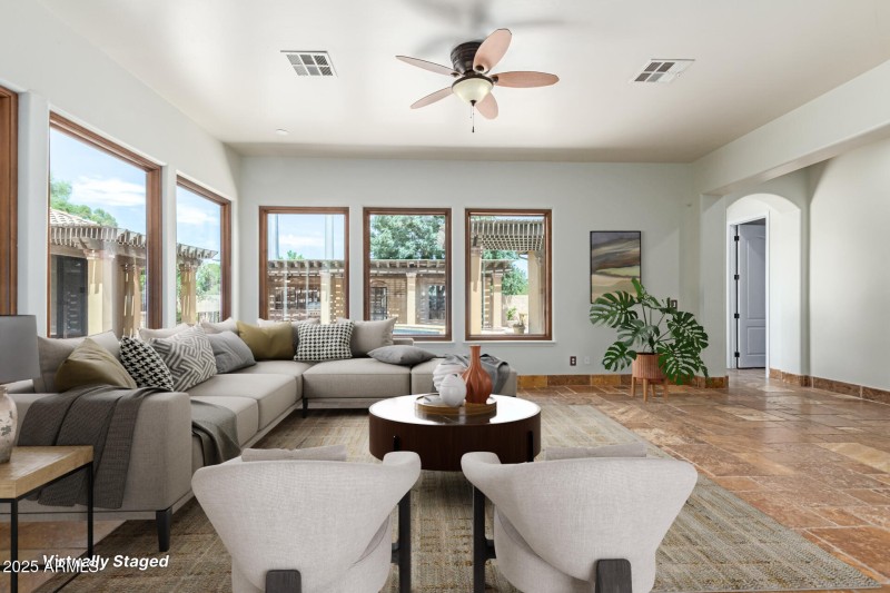 Virtually Staged Family Rom