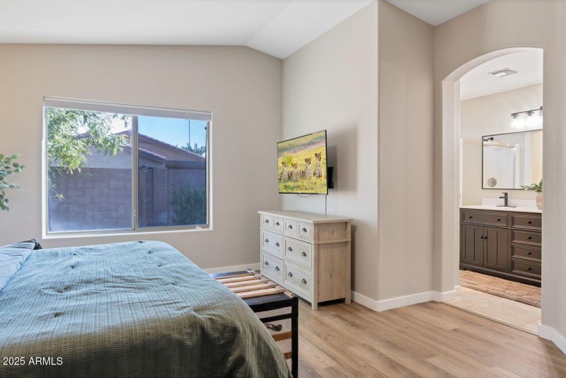 Tile in the bathrooms