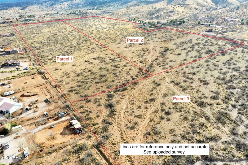 North to South View Parcels 1-3