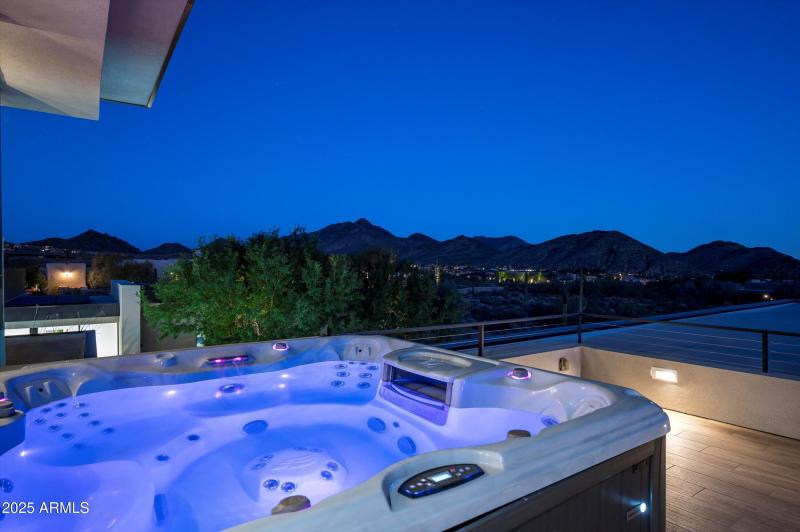 Take in the views from your hot tub