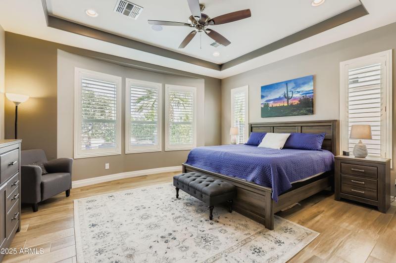 Primary Retreat w Coffered Ceilings