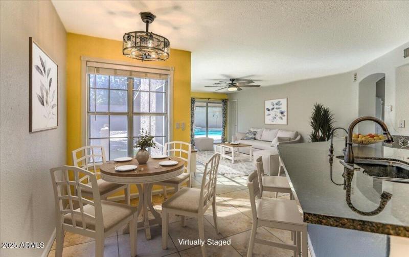 Kitchen to Great Room Virtually Staged