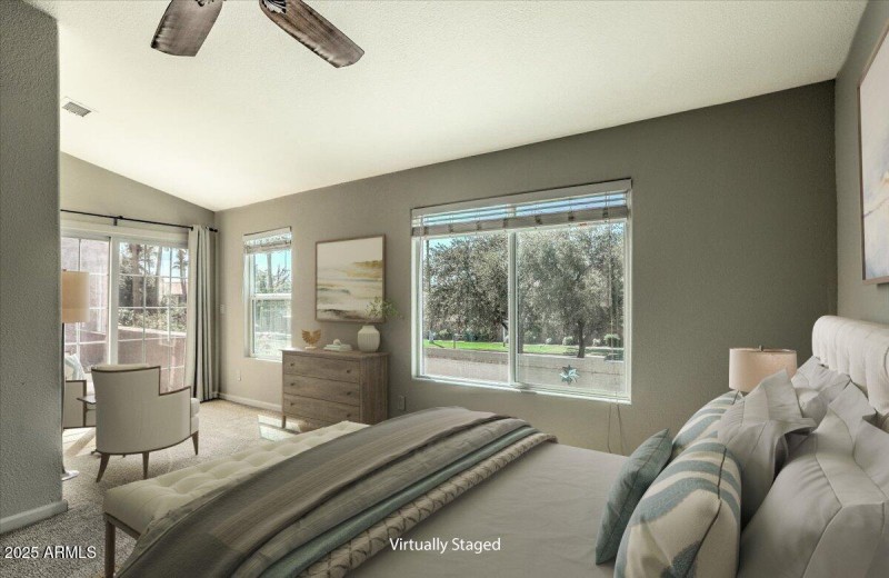 Primary Suite Seating Virtually Staged