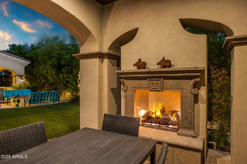 Backyard Fireplace