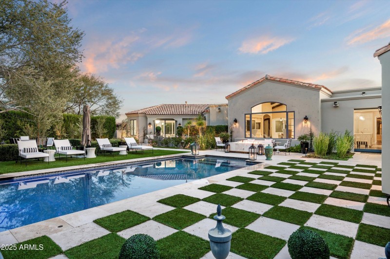 Pool & Rear Elevation